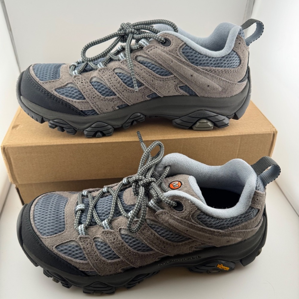 Merrell Moab 3 Hiking Shoes Womens 7 Smoke Grey Blue J035896 Low Top Trail Hiker